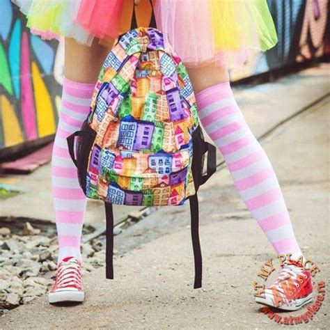 Бело-розовые полосатые гольфы Vera Bradley Backpack, Backpacks, Bags ...