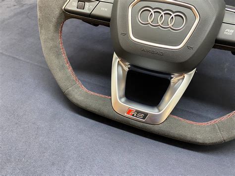 AUDI Q7 Q8 RSQ7 RSQ8 4M Steering Wheel Padlle Leather Alcantara