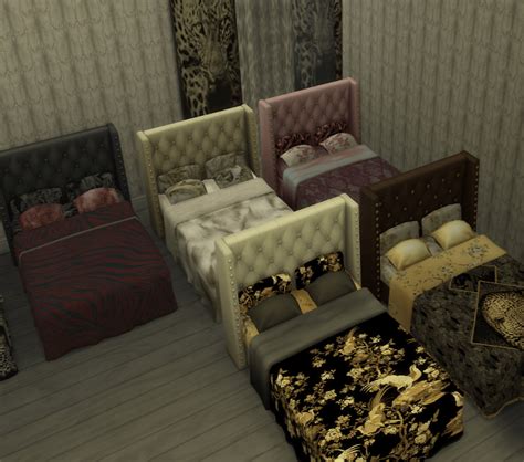 Racy Color Style Set Double Bed The Sims 4 Build Buy Curseforge