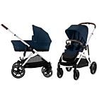 Kinderwagen Cybex Gazelle S Ocean Blue Navy Blue Silver Frame Van