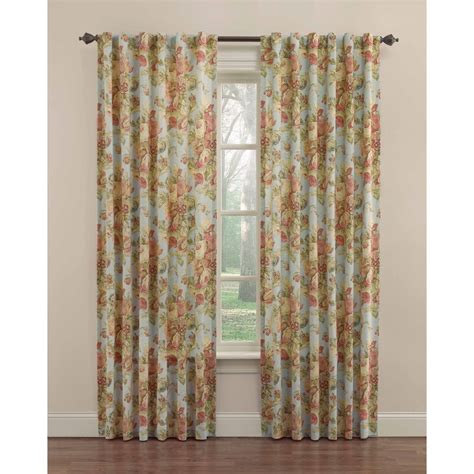 Waverly 84 In Vapor Cotton Single Curtain Panel At