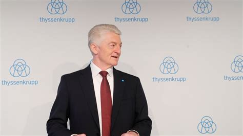 Thyssenkrupp Chef Heinrich Hiesinger F R Stahlfusion Mit Tata Manager