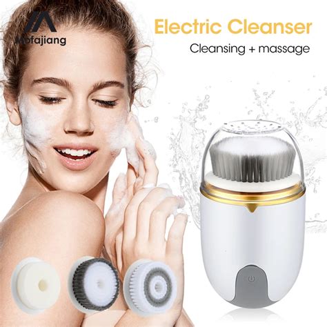 Electric Facial Cleaning Brush Pore Clean Exfoliator Facial Cleanser Face Skin Deep Skin