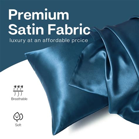 Mrandhm Satin Pillow Case 2 Pack Satin Queen Silky Pillowcase For Hair And Skin Satin Pillowcase