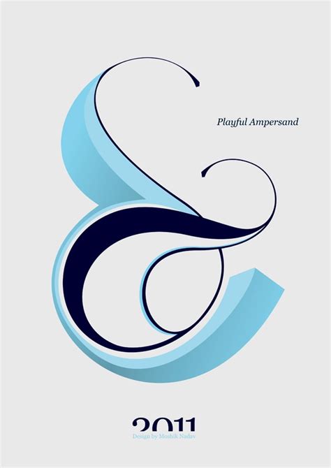 Playful Ampersand Moshik Nadav Typography Ampersands