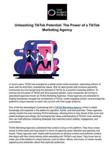 Ppt Unleashing Tiktok Potential The Power Of A Tiktok Marketing