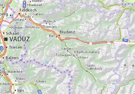 MICHELIN Sankt Anton im Montafon map - ViaMichelin