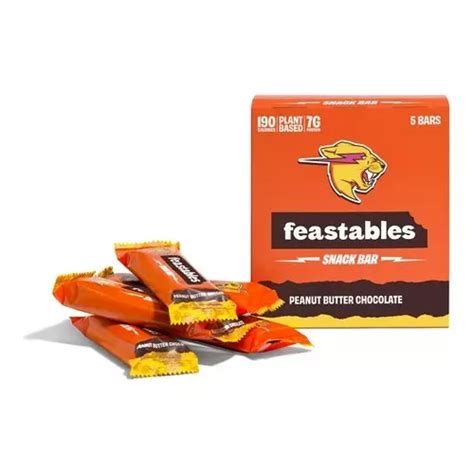 Snack Bar Mr Beast Pack Peanut Butter Chocolate Feastables Meses