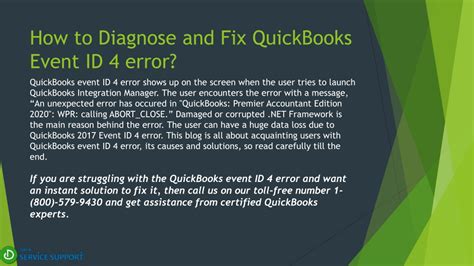 Ppt Lets Fix Quickbooks Event Id With Flawless Guide Powerpoint