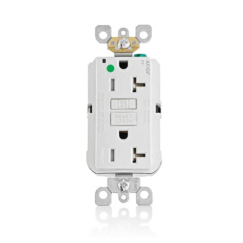 Leviton® Smartlockpro® Agtr2 Hgw Dual Function Feed Through Self Test Tamper Resistant Afcigfci