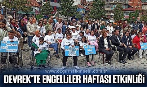 Devrekte Engelliler Haftas Etkinli I Devrek Zonguldak Haberleri