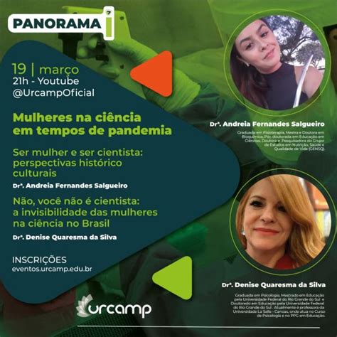 Panorama I TEMA Mulheres na ciência em tempos de pandemia