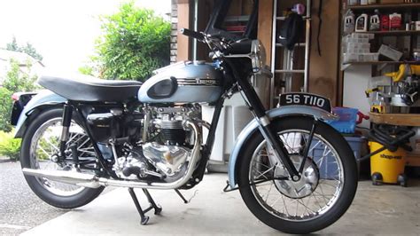 1956 Triumph T110 Tiger Pre Unit Still Running Rich Youtube