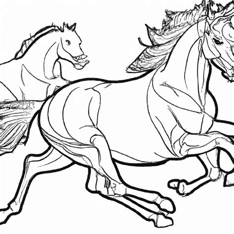 Desenhos De Cavalos Correndo - Desenhos Esplêndidos de Corrida de Cavalos para Imprimir e Colorir