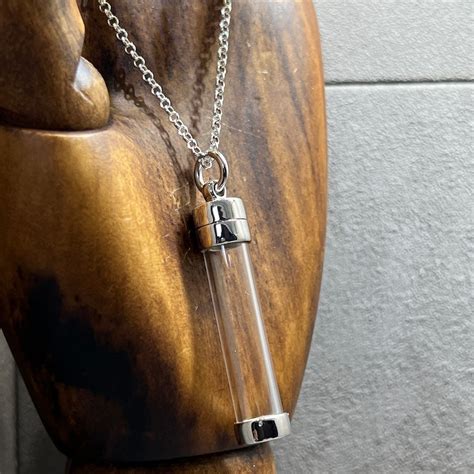 Glass Vial Pendant Etsy