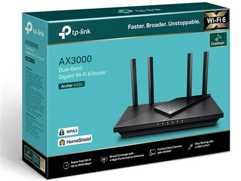 TP-Link Archer AX55 AX3000 Dual Band Gigabit Wi-Fi 6 Router - JB Hi-Fi