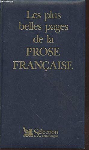 Les plus belles pages de la prose française Luxe Collectif