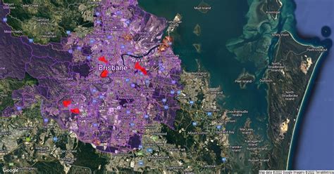 Brisbane City Council Suburbs Scribble Maps