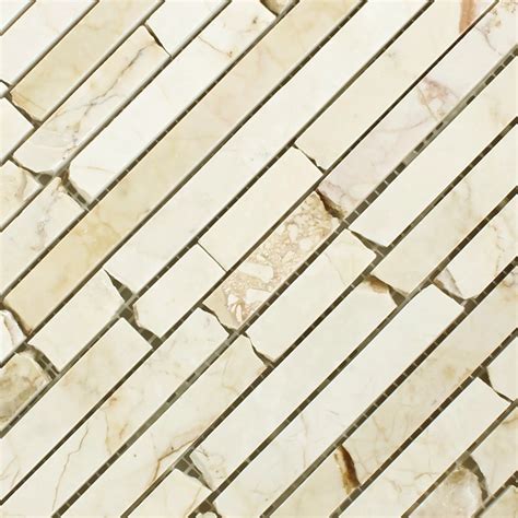 Muster Von Marmor Brick Mosaikfliesen Golden Cream Poliert