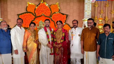 South Indian actress Karthika ties the knot