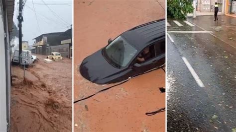 Temporal Inunda Ruas No Vale Do A O E Moradores Registram Queda De Granizo