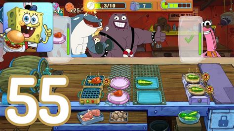 Bob Esponja Concurso De Cocina Gameplay The Salty Spitoon Niveles