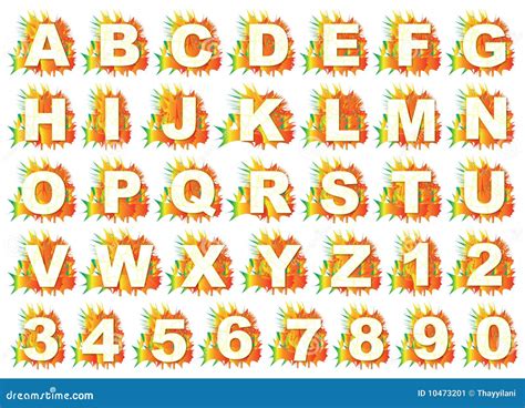 Colorful English Letters A To Z Stock Image Image 10473201