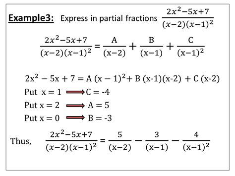 Math Chapter Partial Fraction