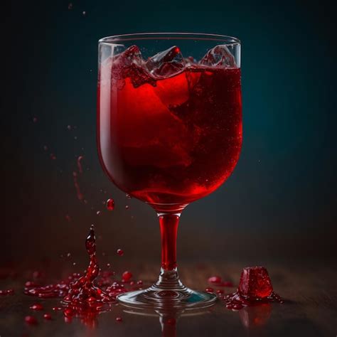 Foto De Um Vinho Tinto Em Vidro Ai Generative Foto Premium