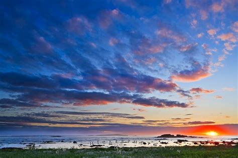 Rocky Coastline Sunset L Anse Aux Meadows Newfoundland | Photo, Information