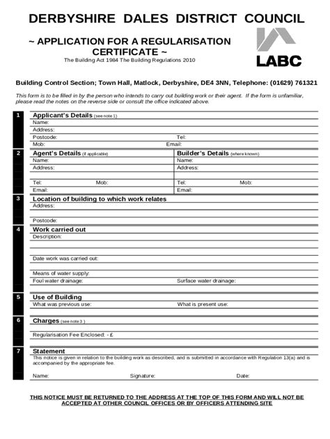 Derbyshire Dales District Council Property Search Doc Template