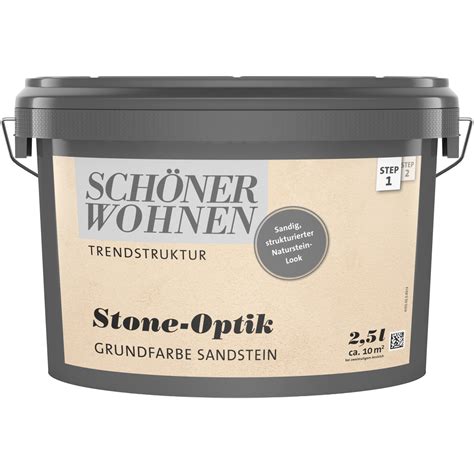 Sch Ner Wohnen Grundfarbe Sandstein Trendstruktur Stone Optik Kaufen