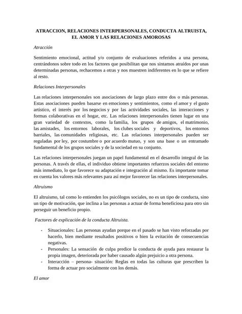 Pdf Psicolog A Social Atraccion Relaciones Interpersonales