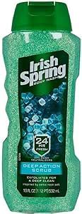 Irish Spring Men S Exfoliating Body Wash Deep Action Scrub Ml