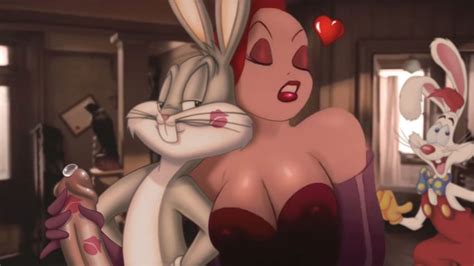 Rule 34 Bugs Bunny Cheating Cuckold Female Handjob Jessica Rabbit Kiss Mark Kiss Marks