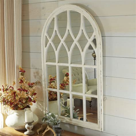 White Decorative Window Pane Mirror at Mary Wilber blog