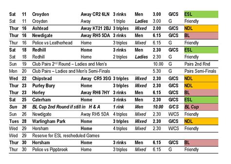 Fixtures | Dorking Bowling Club