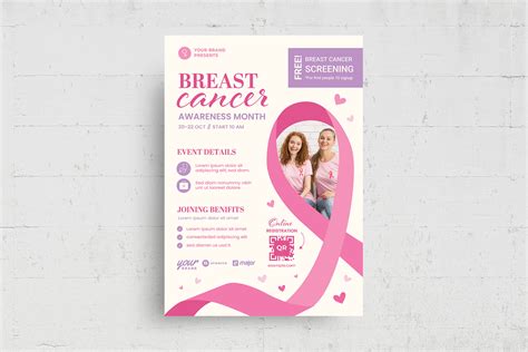 Breast Cancer Awareness Month Flyer [psd Ai Eps] Brandpacks