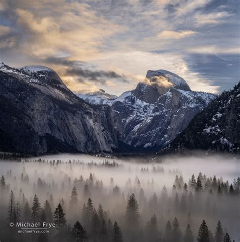 Half Dome And Fog Michael Frye Photography