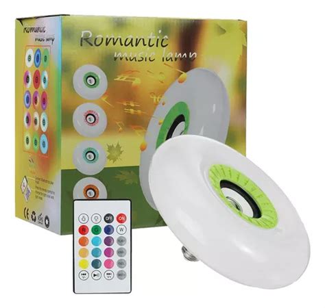 Lampara Led Rgb Con Parlante Bluetooth Control Remoto 48w Cuotas Sin