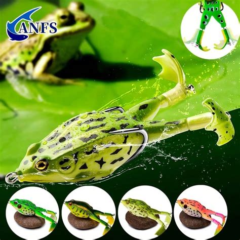 1pc Soft Frog Fishing Lures With Rotating Legs - Realistic Design For ...