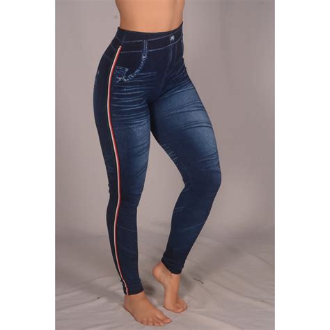 Cal A Legging Fake Jeans Adulto E Infantil Diversas Estampas Hot Pant Cintura Alta Conforto