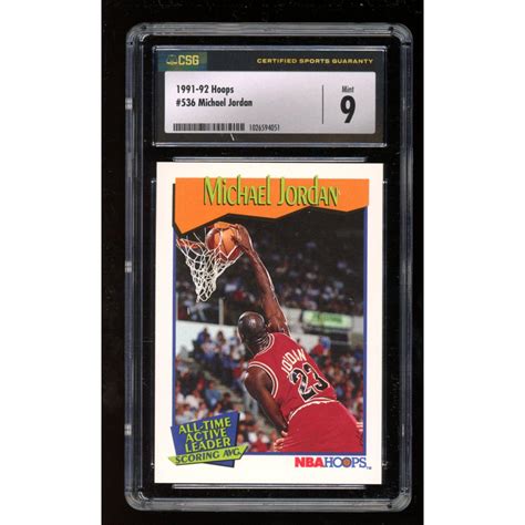 Michael Jordan Hoops Csg Pristine Auction