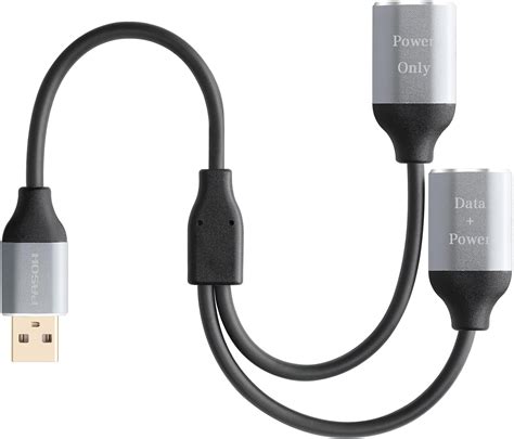 Pasow Cable Divisor USB En Y Divisor USB 2 0 1 Macho A 2 Hembras