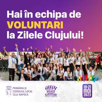 Alătură te echipei de voluntari la Zilele Clujului 2023 cluj360