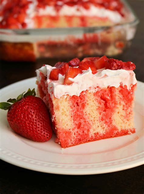 Easy Strawberry Jello Poke Cake Only 5 Ingredients Kindly Unspoken