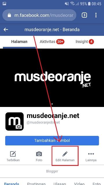 Cara Ganti Nama Halaman Facebook Lite