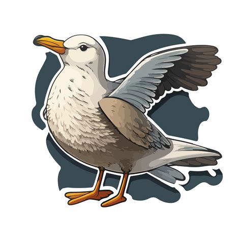 Cute Seagull Cartoon Style 20901694 Vector Art At Vecteezy