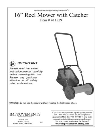 Reel Mower Manual