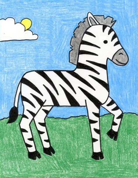 How to Draw a Zebra · Art Projects for Kids